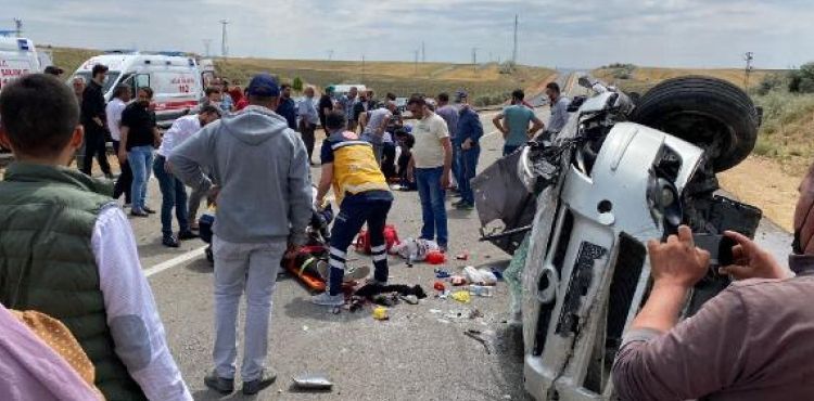 Kırşehir’de otomobil takla attı: 5 yaralı