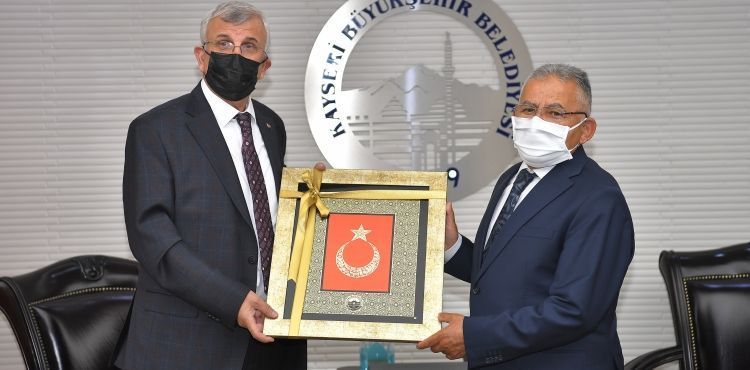 BAŞKAN BÜYÜKKILIÇ, SAĞLIK BİLİMLERİ ÜNİVERSİTESİ REKTÖRÜ ERDÖL’Ü AĞIRLADI