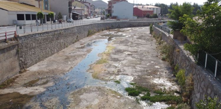 Kızılırmak'ı besleyen Tecer Irmağı kurudu