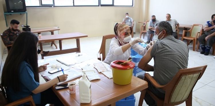 MELİKGAZİ BELEDİYE PERSONELİNE 2. DOZ AŞILAMA BAŞLADI