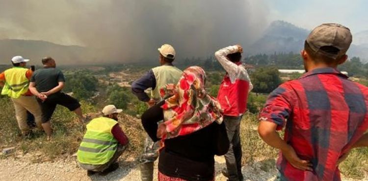 Isparta Stler'deki orman yangn 2'nci gnnde