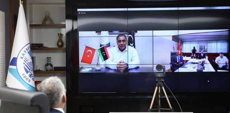 İKİ KARDEŞ ŞEHRİN BAŞKANLARI, VİDEO KONFERANS İLE BULUŞTU