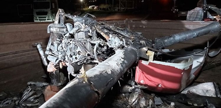 Çanakkale'de gözetleme uçuşu yapan insansız helikopter düştü
