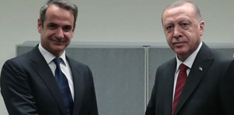Cumhurbaşkanı Erdoğan, Yunanistan Başbakanı Miçotakis ile görüştü