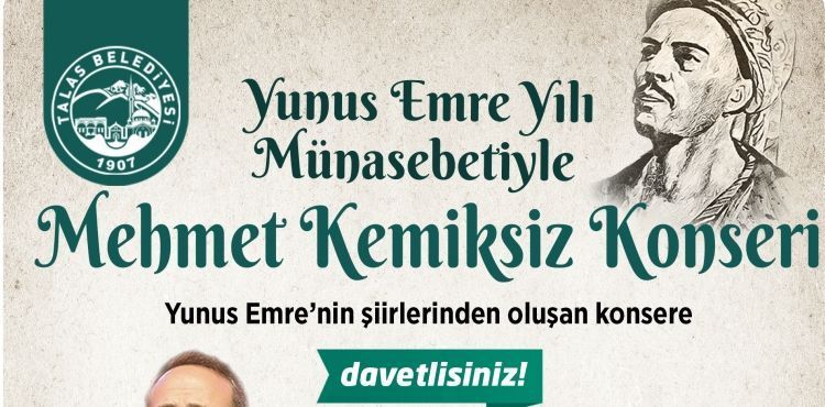TALAS’TA MEHMET KEMİKSİZ KONSERİ