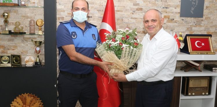 BAŞKAN ÖZTÜRK ZABITA HAFTASINI PERSONELİYLE KUTLADI