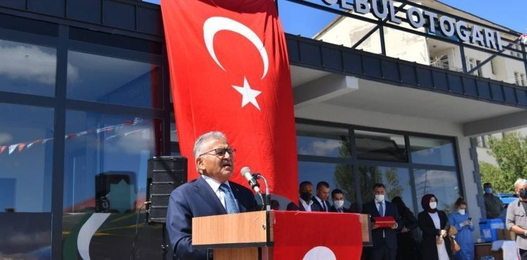 BÜYÜKKILIÇ, SARIZ’DA ŞEHİT İSMET BÜLBÜL OTOGARI AÇILIŞINA KATILDI