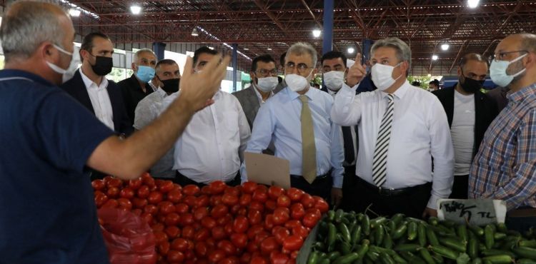 BAKAN PALANCIOLU ESNAF ZYARET YAPTI