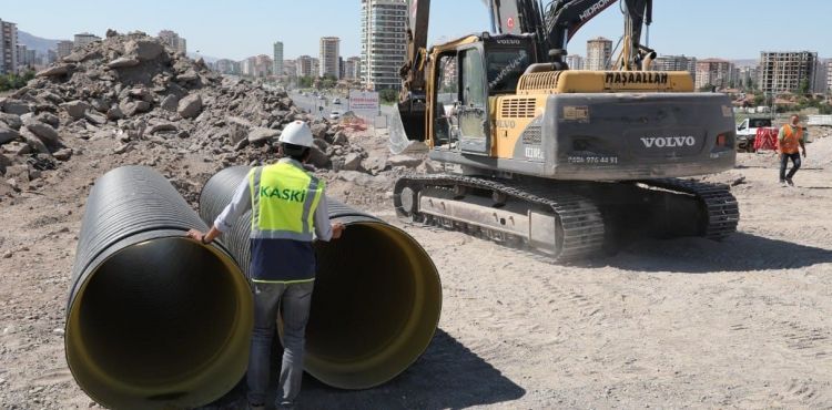 KASKİ’DEN HULUSİ AKAR BULVARI’NA 1 MİLYONLUK KANALİZASYON KOLEKTÖR HATTI ÇALIŞMASI