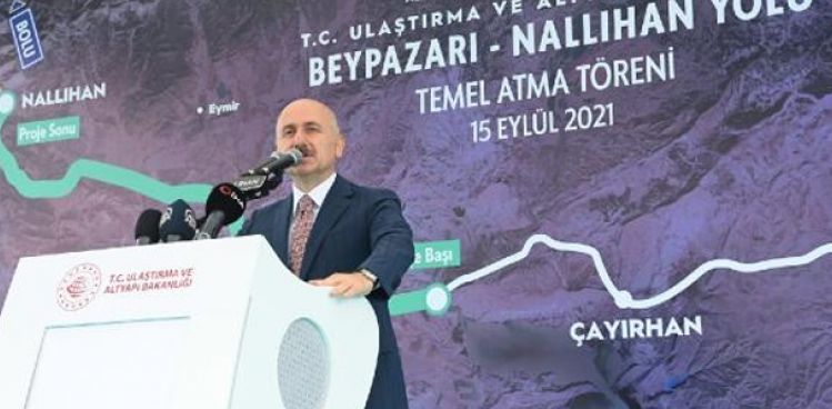 Bakan Karaismailoğlu: Beypazarı-Nallıhan arasında ulaşım süresi 14 dakikaya inecek