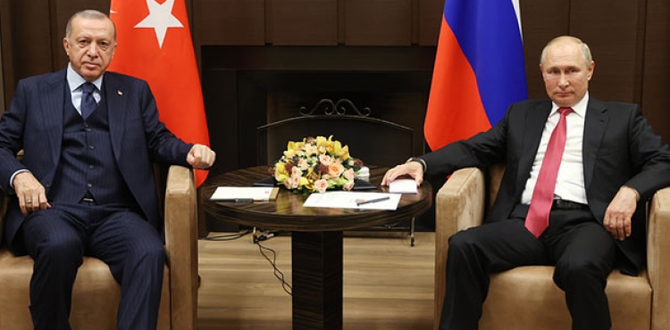 Cumhurbakan Erdoan, Rusya Devlet Bakan Putin ile bir araya geldi