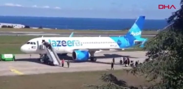 BOMBA İHBARI YAPILAN UÇAK TRABZON HAVALİMANI’NA ACİL İNİŞ YAPTI