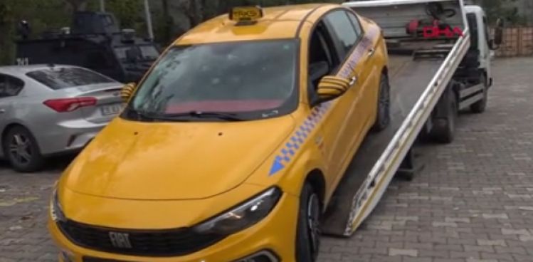 YOLCU OLARAK BİNDİĞİ TAKSİYİ ÇALDI