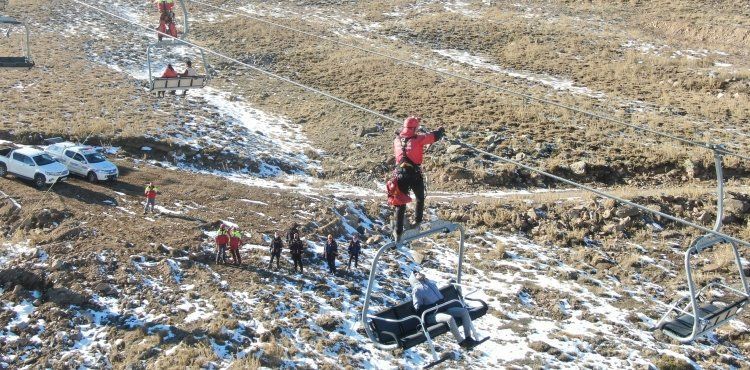 Erciyes'te gerçeğini aratmayan tatbikat