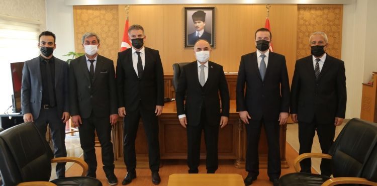 Vali Günaydın, ASKF Başkanı Mutlu Önal’ı Kabul Etti