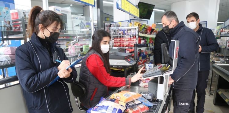 MELİKGAZİ ZABITASINDAN MARKETLERE FİYAT DENETİMİ