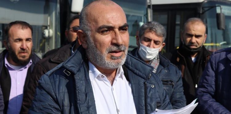 Halk otobüslerinin kaptanları eylemde