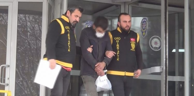 Otomobil çalan şahıs tutuklandı