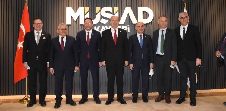KKTC Cumhurbaşkanı Ersin Tatar, MÜSİAD Kayseri Şubesini ziyaret etti