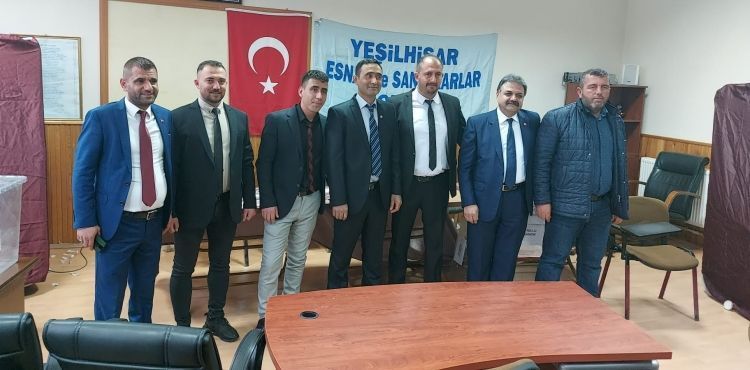 Yeşilhisar Esnaf Odası'nda yeni başkan seçildi
