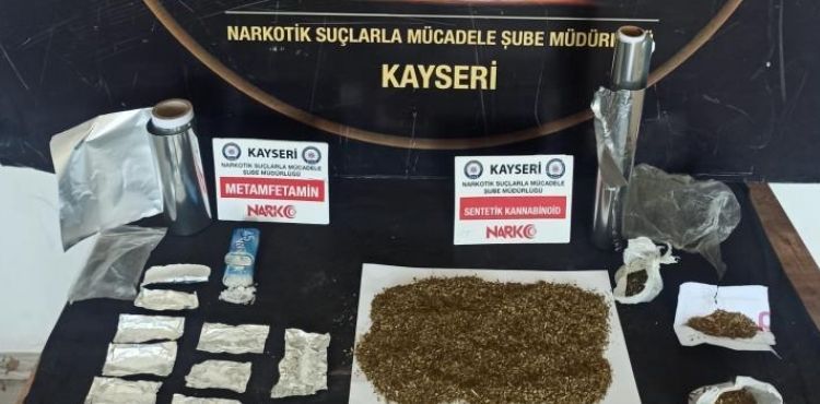 Kayseri'de uyuşturucu operasyonu: 1 gözaltı