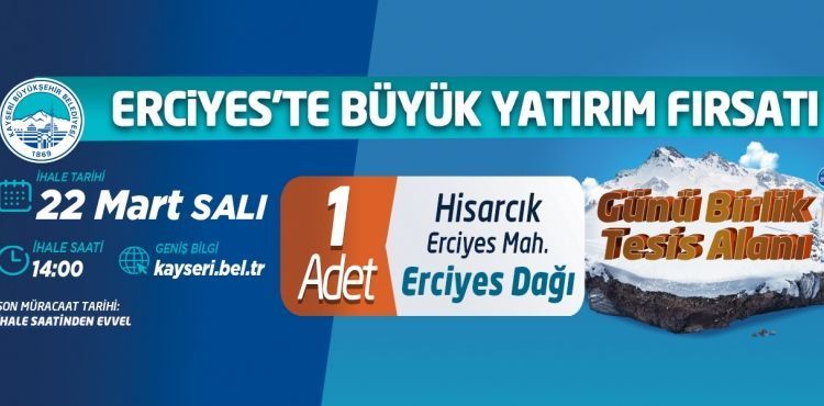 BÜYÜKŞEHİR’DEN İHALE