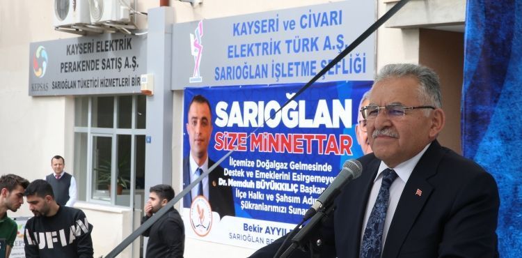 SARIOĞLAN VE AKKIŞLA’DA “DOĞALGAZ” HEYECANI YAŞANIYOR