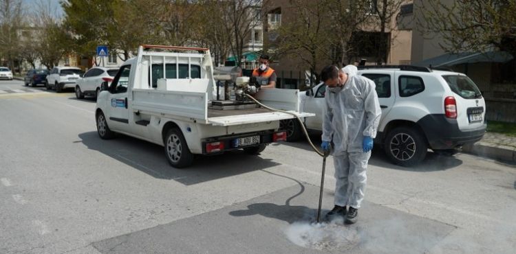 MELİKGAZİ, İLAÇLAMA ÇALIŞMALARINI SÜRDÜRÜYOR