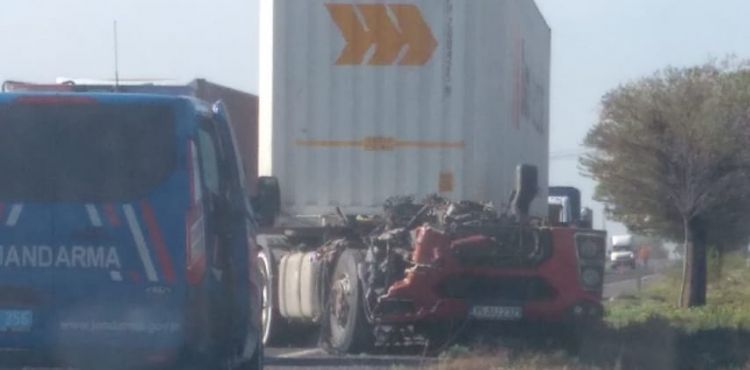 TIR Kazasında 1 kişi yaralandı