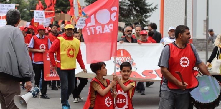 Kayseri'de 1 Mayıs kutlandı