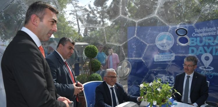 KAYSERİ BÜYÜKŞEHİR’İN “İLETİŞİM KÜRESİ”NE VATANDAŞ İLGİSİ