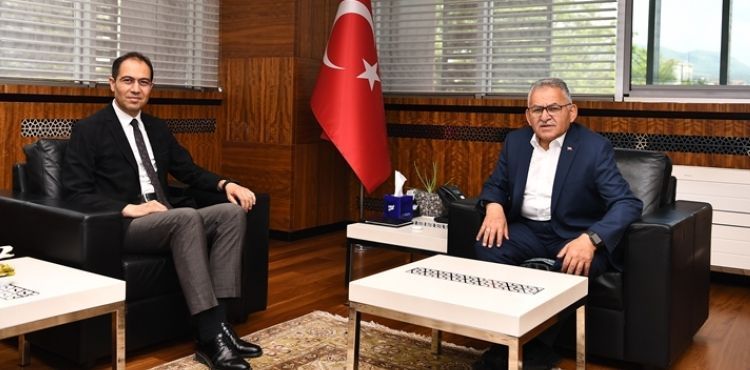 BAŞKAN BÜYÜKKILIÇ, YENİ İL SAĞLIK MÜDÜRÜ ERŞAN'I KABUL ETTİ