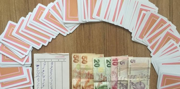 Kumar baskınında 12 bin 773 lira para cezası uygulandı