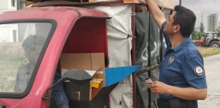 Kayseri’de hurda toplayıcılarına denetim