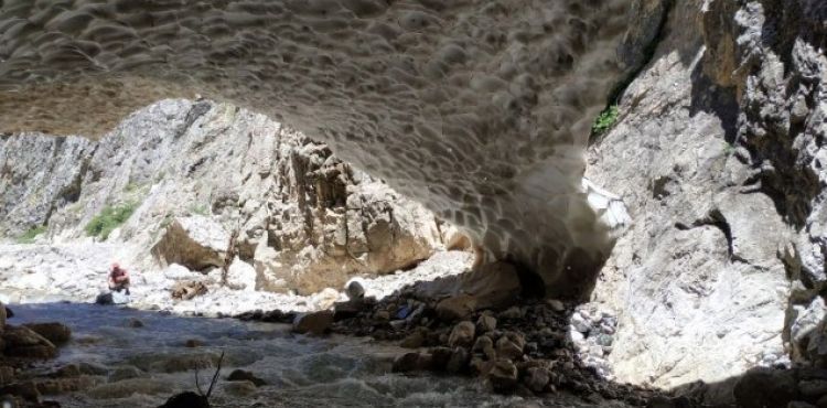 Kar tüneli üzerlerine çöktü: 2 yaralı