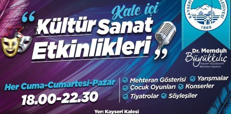 BÜYÜKŞEHİR’İN KÜLTÜR SANAT MERKEZİ ‘KAYSERİ KALESİ’ YİNE DOPDOLU
