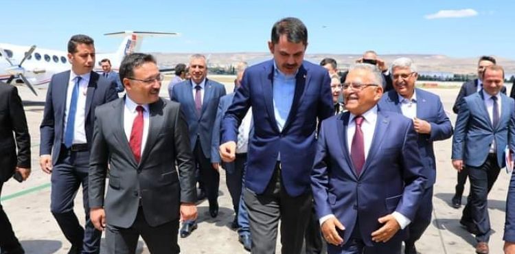 evre, Şehircilik ve İklim Değişikliği Bakanı Murat Kurum Kayseri'de