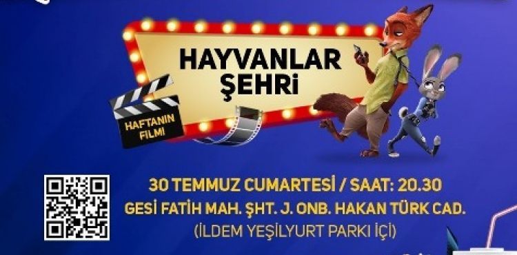 MELİKGAZİ’DE AÇIK HAVA FİLM KEYFİ BAŞLIYOR