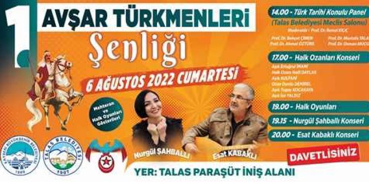 AVŞAR TÜRKMENLERİ BU ŞENLİKTE BULUŞACAK