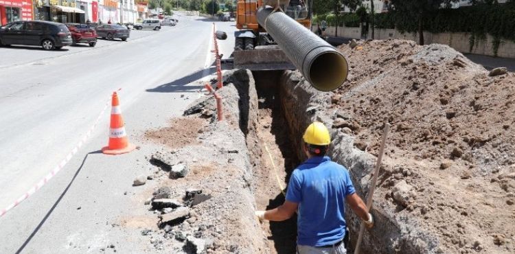 KASKİ, YAĞMUR SUYU HATTI İMALATINA HIZ VERDİ