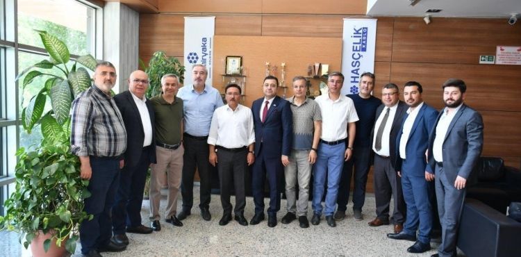 Vali Çiçek, Kayseri OSB Başkanı Yalçın ve yönetim kurulu üyelerini ziyaret etti