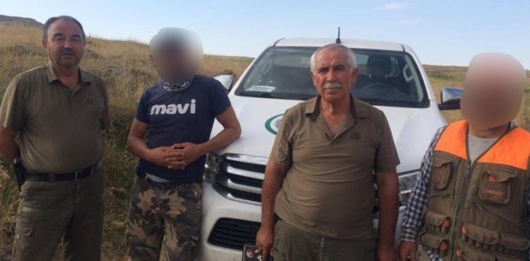 Kaçak bıldırcın avına suçüstü