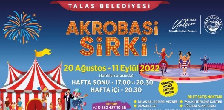 TALAS’TA SİRK HEYECANI