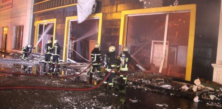 Kayseri'de fabrika yangını