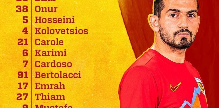 Kayserispor’un Başakşehir karşısında ilk 11’i açıklandı