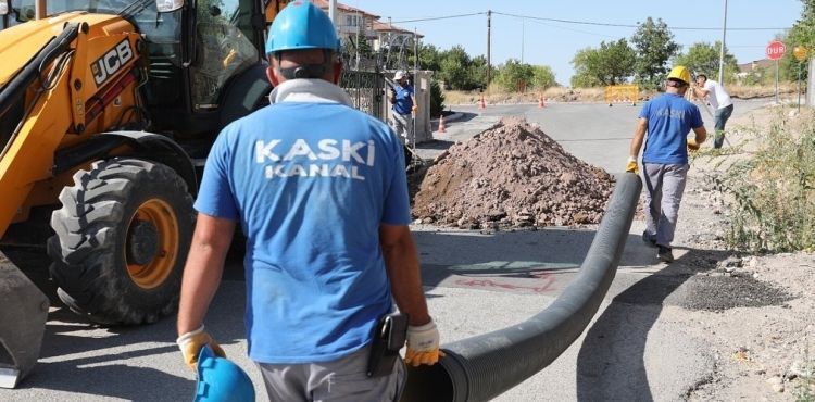KASKİ’den Hacılar’a kanalizasyon hattı