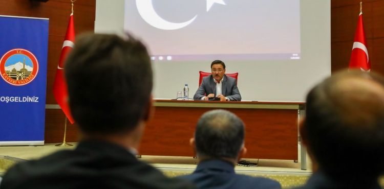 İl İdare Şube Başkanları Toplantısı Vali Çiçek Başkanlığında Yapıldı