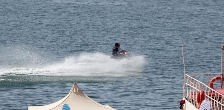 Kayseri'de Türkiye Su Jeti ve Flyboard Şampiyonası heyecanı başladı