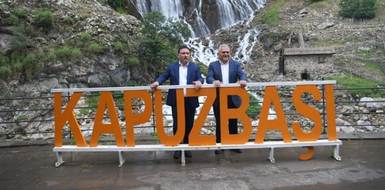 VALİ ÇİÇEK VE BAŞKAN BÜYÜKKILIÇ’TAN KAPUZBAŞI ŞELALELERİ’NE “TURİSTİK” DOKUNUŞLAR