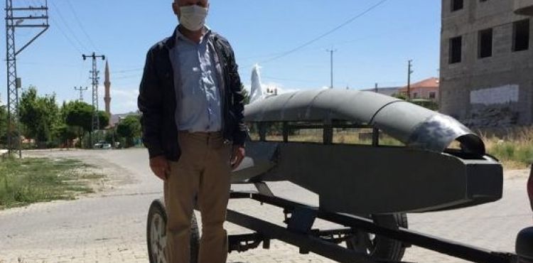Deniz olmayan Kayseri’de deniz aracı tasarladı